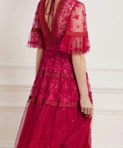 Needle & Thread Holding LTD Lottie Lace Midi Dress