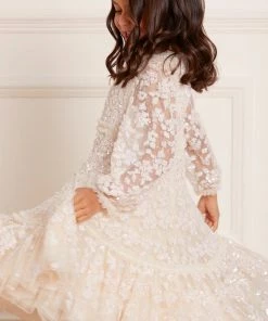 Needle & Thread Holding LTD Margot Long Sleeve Kids Dress