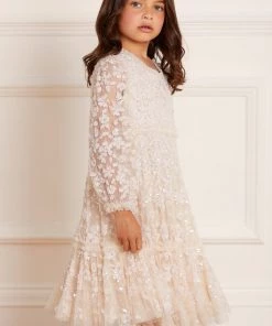 Needle & Thread Holding LTD Margot Long Sleeve Kids Dress