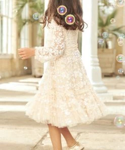 Needle & Thread Holding LTD Margot Long Sleeve Kids Dress