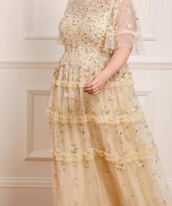 Needle & Thread Holding LTD Womenswear Martha Ditsy Ankle Gown