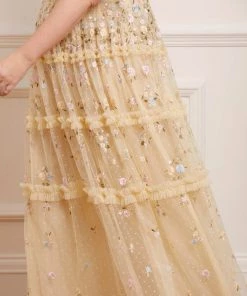 Needle & Thread Holding LTD Womenswear Martha Ditsy Ankle Gown