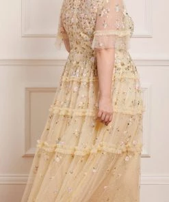 Needle & Thread Holding LTD Womenswear Martha Ditsy Ankle Gown