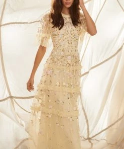 Needle & Thread Holding LTD Womenswear Martha Ditsy Ankle Gown