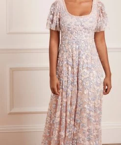 Needle & Thread Holding LTD Mary Rose Scoop Neck Ankle Gown