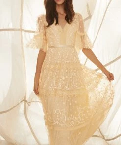 Needle & Thread Holding LTD Midsummer Lace Gown Womenswear