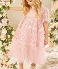 Needle & Thread Sales 8 Needle & Thread Holding LTD Midsummer Lace Kids Dress Embroidered Dresses