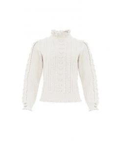 Needle & Thread Holding LTD Mixed Stitch Crochet Trim Short Jumper Womenswear