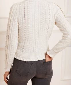 Needle & Thread Holding LTD Mixed Stitch Crochet Trim Short Jumper Womenswear