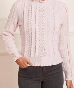 Needle & Thread Holding LTD Mixed Stitch Crochet Trim Short Jumper 12 Needle & Thread Holding LTD Mixed Stitch Crochet Trim Short Jumper