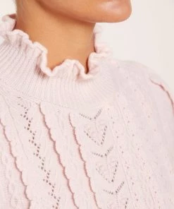 Needle & Thread Holding LTD Mixed Stitch Crochet Trim Short Jumper 14 Needle & Thread Holding LTD Mixed Stitch Crochet Trim Short Jumper