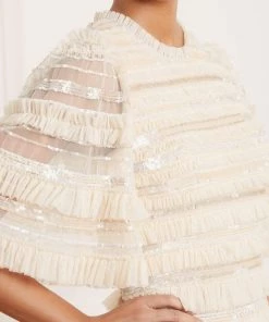 Needle & Thread Holding LTD Womenswear Nancy Frill Gown 16 Needle & Thread Holding LTD Womenswear Nancy Frill Gown