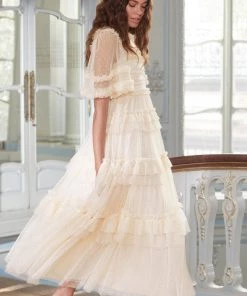 Needle & Thread Holding LTD Womenswear Peaches Smocked Ankle Gown