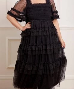 Needle & Thread Holding LTD Peaches Smocked Ankle Gown