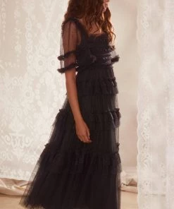 Needle & Thread Holding LTD Peaches Smocked Ankle Gown 17 Needle & Thread Holding LTD Peaches Smocked Ankle Gown