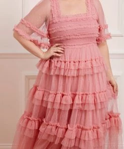 Needle & Thread Sales 38 Needle & Thread Holding LTD Womenswear Peaches Smocked Ankle Gown