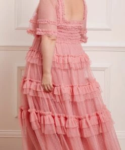 Needle & Thread Holding LTD Womenswear Peaches Smocked Ankle Gown 18 Needle & Thread Holding LTD Womenswear Peaches Smocked Ankle Gown