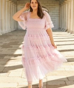 Needle & Thread Holding LTD Womenswear Peaches Smocked Ankle Gown 21 Needle & Thread Holding LTD Womenswear Peaches Smocked Ankle Gown