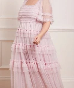 Needle & Thread Sales 42 Needle & Thread Holding LTD Womenswear Peaches Smocked Ankle Gown