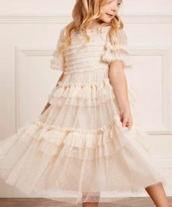 Needle & Thread Holding LTD Peaches Smocked Kids Dress 11 Needle & Thread Holding LTD Peaches Smocked Kids Dress