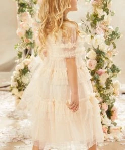 Needle & Thread Holding LTD Peaches Smocked Kids Dress 15 Needle & Thread Holding LTD Peaches Smocked Kids Dress