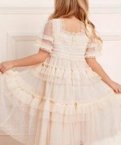 Needle & Thread Holding LTD Peaches Smocked Kids Dress 13 Needle & Thread Holding LTD Peaches Smocked Kids Dress