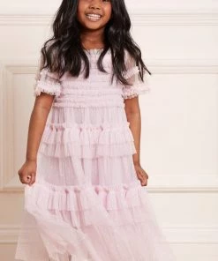 Needle & Thread Holding LTD Peaches Smocked Kids Dress
