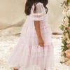 Needle & Thread Holding LTD Peaches Smocked Kids Dress 2 Needle & Thread Holding LTD Peaches Smocked Kids Dress