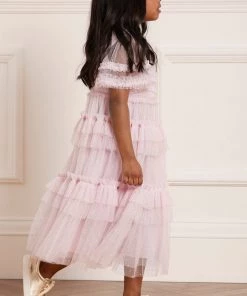 Needle & Thread Holding LTD Peaches Smocked Kids Dress