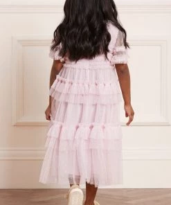 Needle & Thread Holding LTD Peaches Smocked Kids Dress