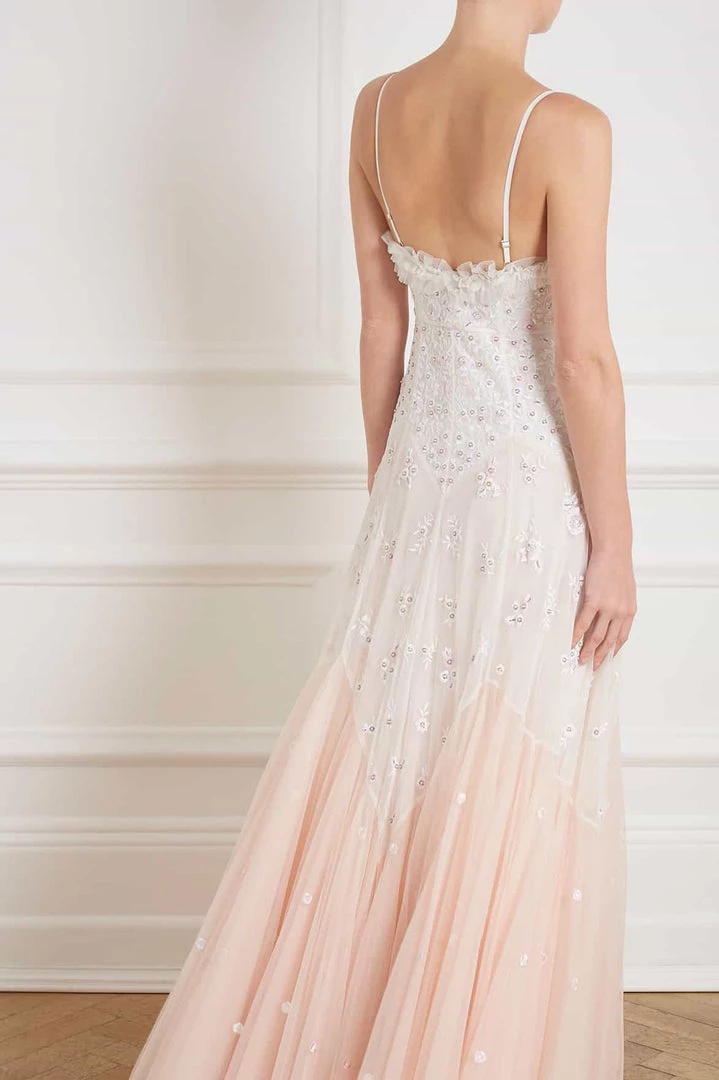 Needle & Thread Holding LTD Pearl Rose Cami Bridal Gown 10 Needle & Thread Holding LTD Pearl Rose Cami Bridal Gown