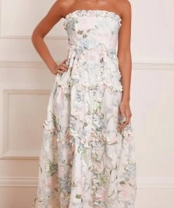 Needle & Thread Holding LTD Womenswear Posy Blossom Corset Ankle Gown