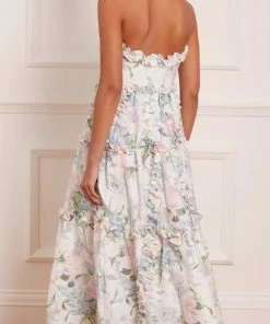 Needle & Thread Holding LTD Womenswear Posy Blossom Corset Ankle Gown