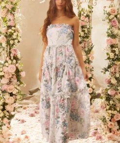 Needle & Thread Holding LTD Womenswear Posy Blossom Corset Ankle Gown