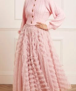 Needle & Thread Holding LTD Pretty Cable Short Cardigan Womenswear