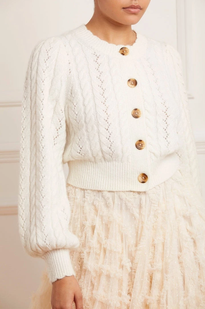 Needle & Thread Holding LTD Pretty Cable Short Cardigan 6 Needle & Thread Holding LTD Pretty Cable Short Cardigan