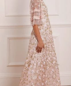 Needle & Thread Holding LTD Pretty Petals Ankle Gown Womenswear