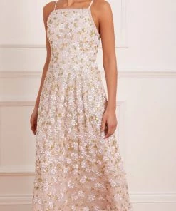 Needle & Thread Holding LTD Pretty Petals Bib Ballerina Dress Womenswear