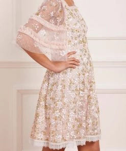 Needle & Thread Holding LTD Pretty Petals Micro Mini Dress Womenswear