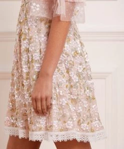 Needle & Thread Holding LTD Pretty Petals Micro Mini Dress Womenswear