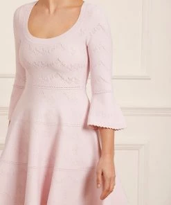 Needle & Thread Holding LTD Womenswear Pretty Pointelle Knit Scoop Neck Mini Dress