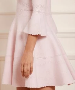 Needle & Thread Holding LTD Womenswear Pretty Pointelle Knit Scoop Neck Mini Dress