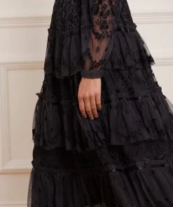 Needle & Thread Holding LTD Womenswear Primrose Long Sleeve Midaxi Dress