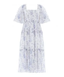 Needle & Thread Holding LTD Womenswear Rambling Roses Cotton Smocked Midaxi Dress