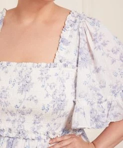 Needle & Thread Holding LTD Womenswear Rambling Roses Cotton Smocked Midaxi Dress