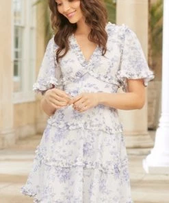 Needle & Thread Holding LTD Womenswear Rambling Roses Cotton Micro Mini Dress