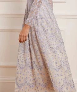 Needle & Thread Holding LTD Ribbon Lace Long Sleeve Ankle Gown 17 Needle & Thread Holding LTD Ribbon Lace Long Sleeve Ankle Gown