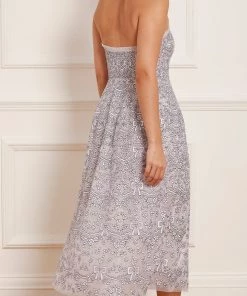 Needle & Thread Holding LTD Ribbon Lace Strapless Corset Ballerina Dress