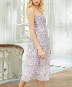 Needle & Thread Holding LTD Ribbon Lace Strapless Corset Ballerina Dress