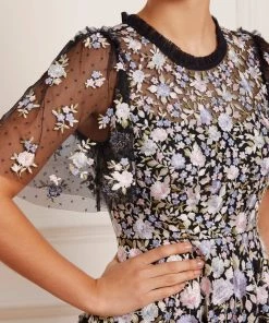 Needle & Thread Holding LTD Rose Dream Micro Mini Dress